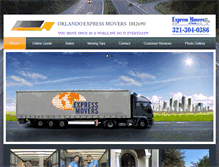 Tablet Screenshot of orlandoexpressmovers.com